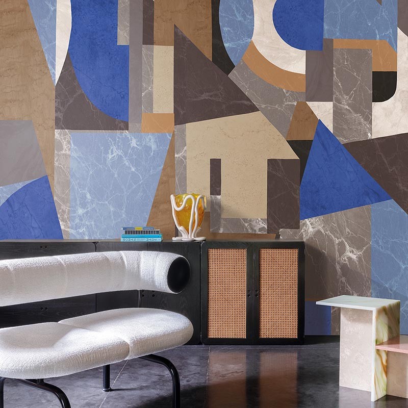 Mural decorativo Masureel Rock Palazzi Azur DGROC1041/1043