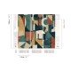 Mural decorativo Masureel Rock Palazzi Verde DGROC1021/1023