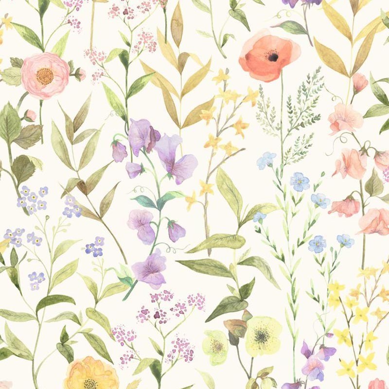 Papel pintado Casadeco Le Beau Jardin Fleurs des Champs BJAR87650825