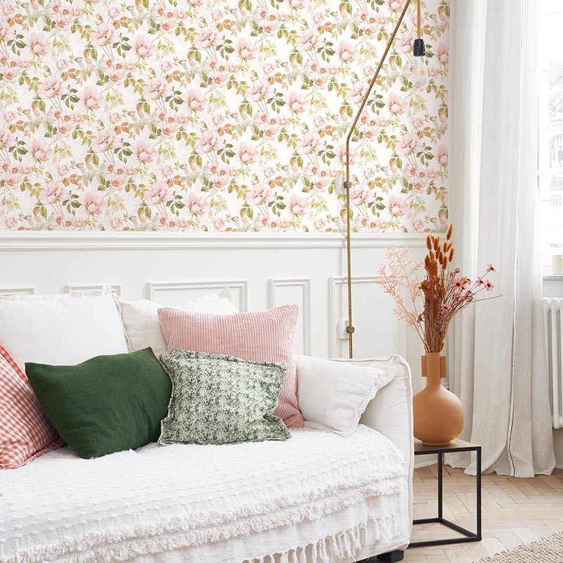 Papel pintado Casadeco Le Beau Jardin Sous Les Rosiers BJAR202534242