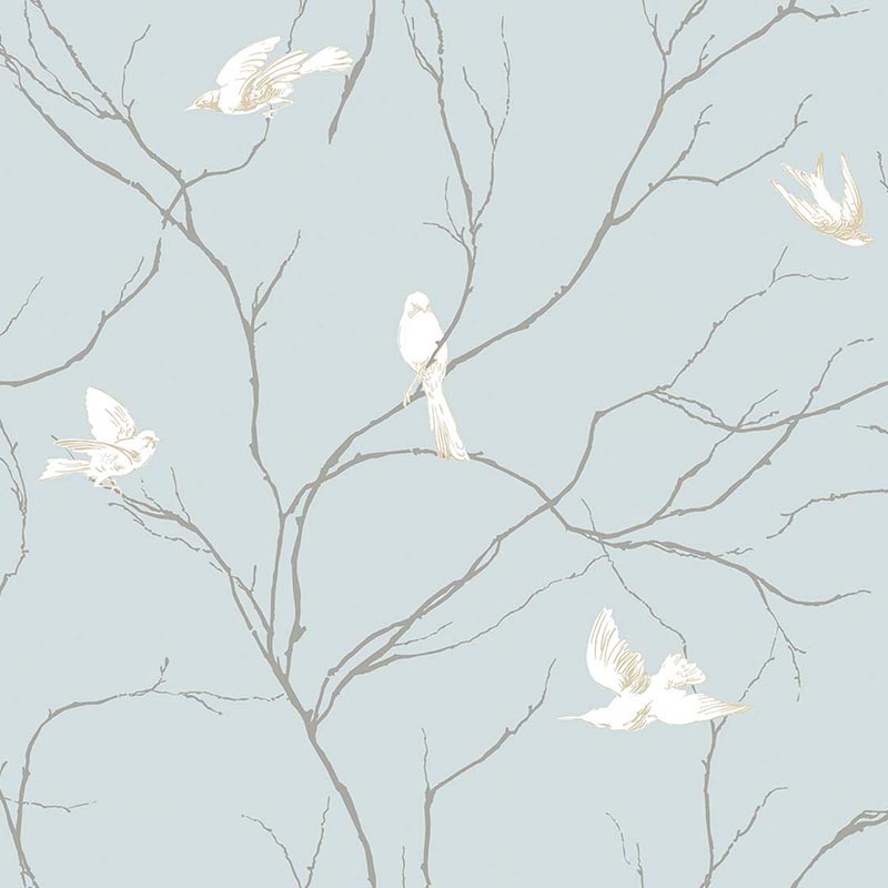 Papel pintado A Collection of Trees Dreamy Birds TR71102 
