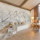 Mural Les Dominotiers Douce France La Vallée des Bleuets DOM5010