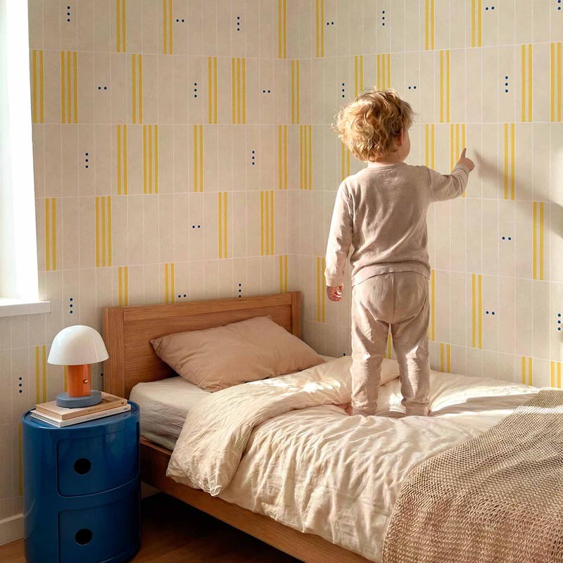 Papel pintado Coordonne BB Kids Playblocks Buttercream D00371_N 