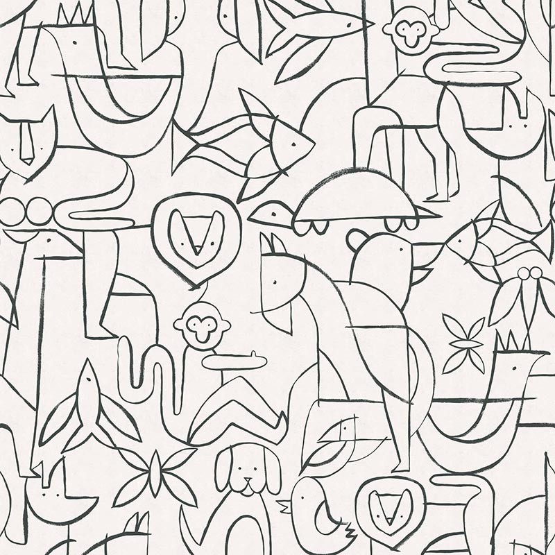 Papel pintado Coordonne BB Kids Animalia Blackboard D00368_N 