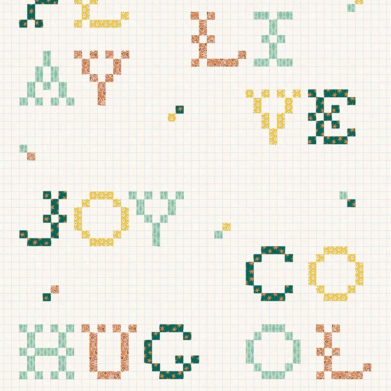 Papel pintado Coordonne BB Kids Wordplay Emerald D00362_V 