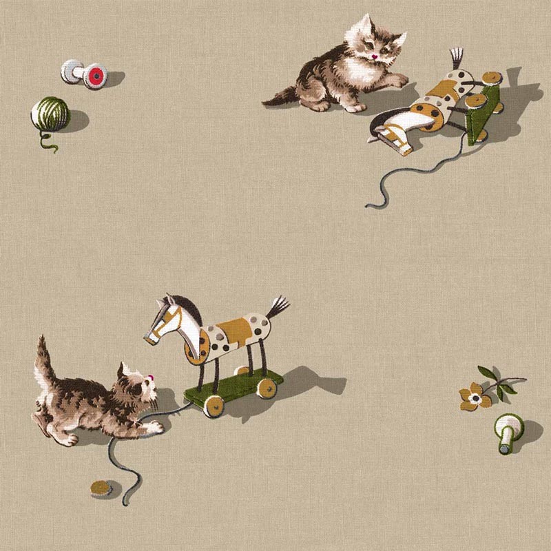 Papel pintado Coordonne BB Kids Kittens Jute D00317_V