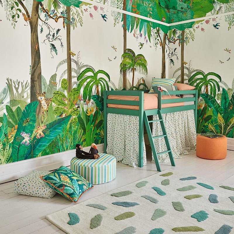 Mural Picturebook II de Villa Nova Jungle Japes W654-01
