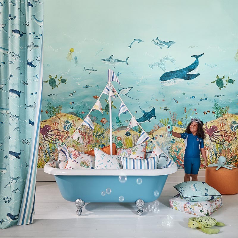 Mural Picturebook II de Villa Nova Coral Kingdom W653-01