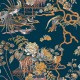 Papel pintado Coordonne Forbidden City Sacred Pheasants Sapphire B00113