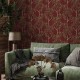 Papel pintado Coordonne Forbidden City Willow Poem Ruby B00110