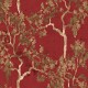 Papel pintado Coordonne Forbidden City Willow Poem Ruby B00110