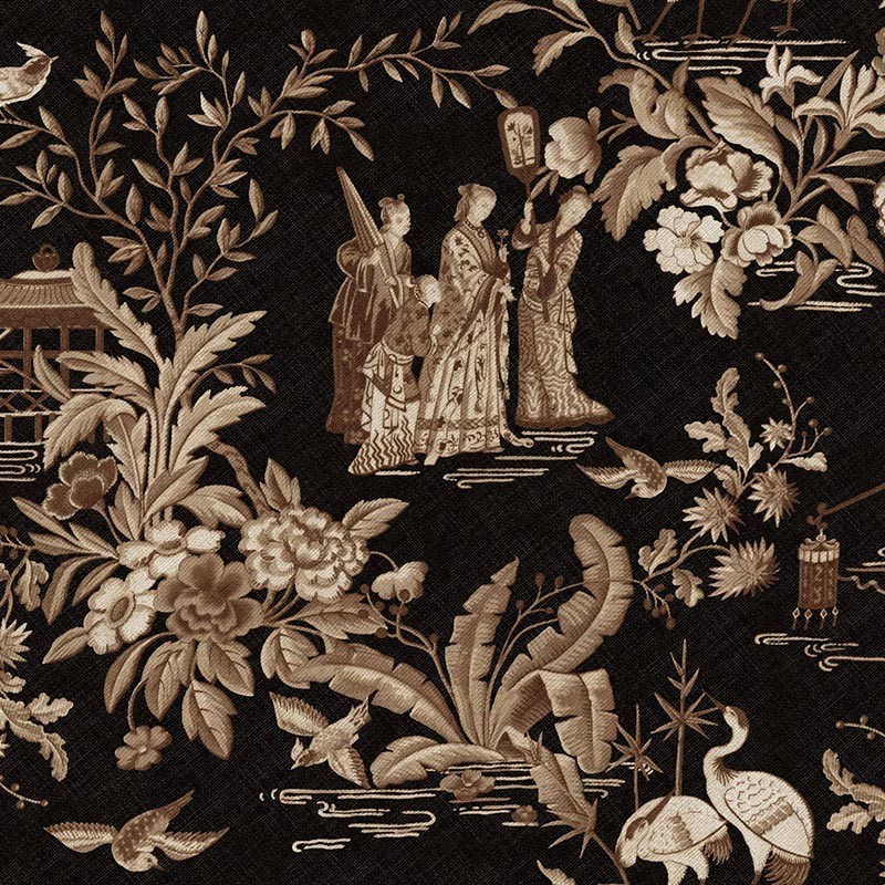 Papel pintado Coordonne Forbidden City Tang Walk Onyx B00100