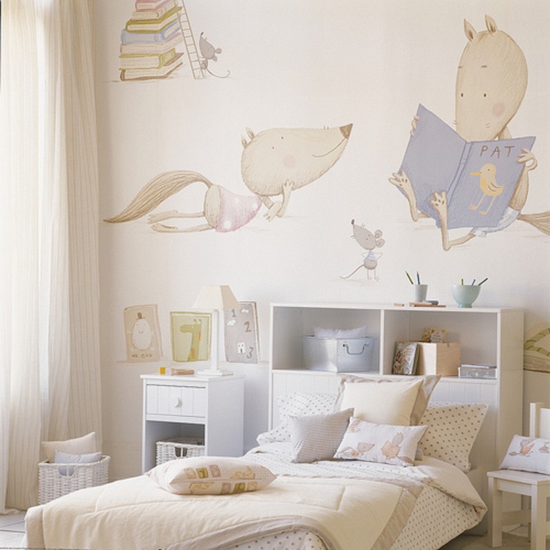Mural decorativo Coordonné Lobito Bueno Cuentos