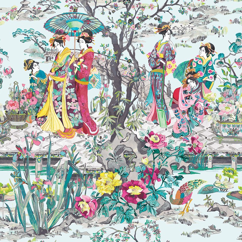 Papel Pintado Osborne & Little Enchanted Gardens W7024-02