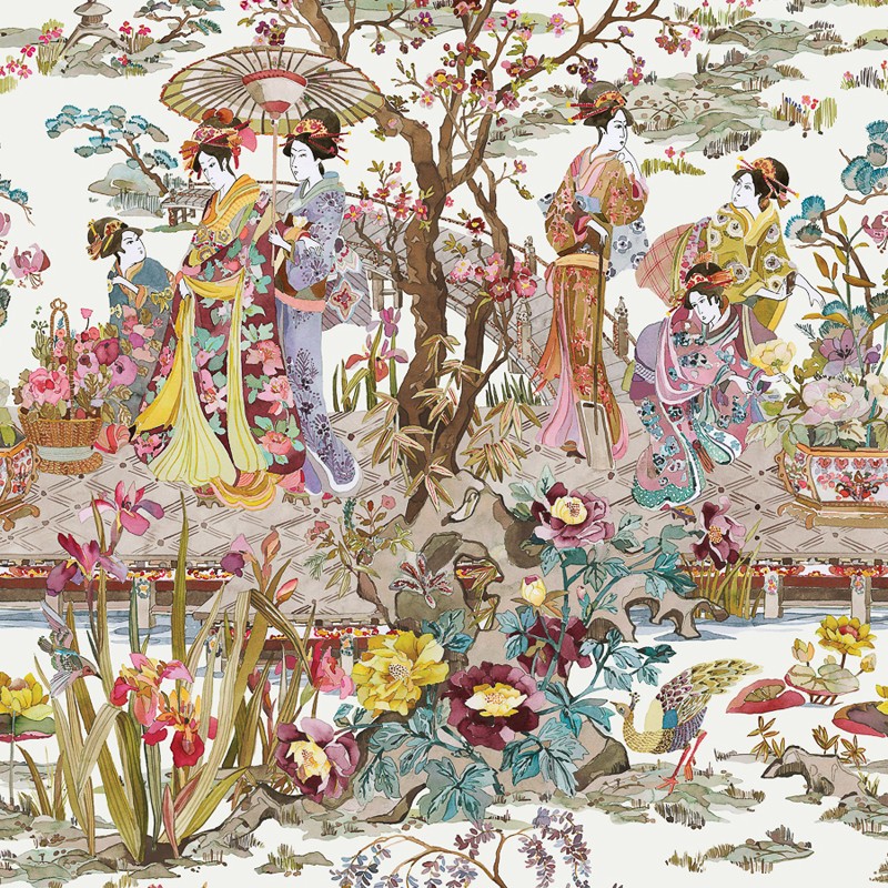 Papel Pintado Osborne & Little Enchanted Gardens W7024-03