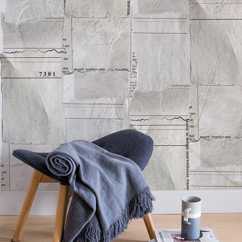 Mural Coordonné Random Papers Newspaper Pieces 6500504N A