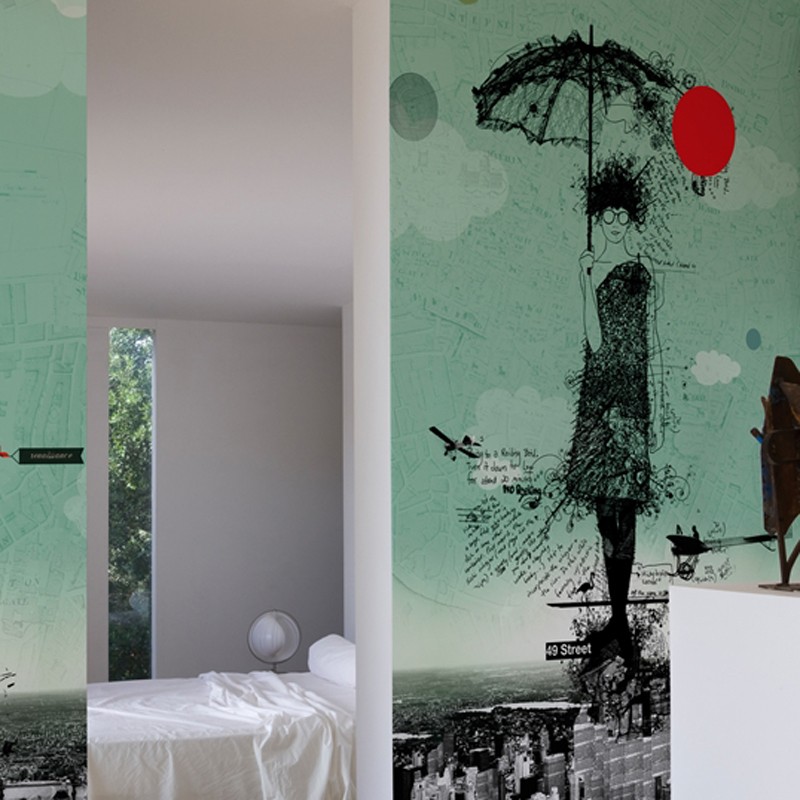 Mural Wall&Decò Contemporary Wallpapers 2013 Sarah WDSH1301 A