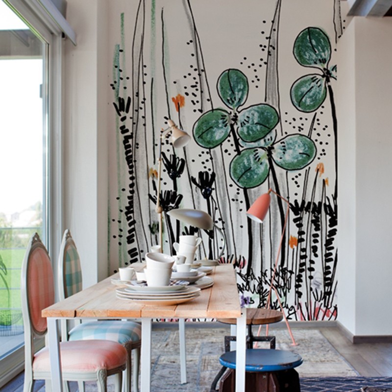 Mural Wall&Decò Contemporary Wallpapers 2014 Gouache WDGO1402 A