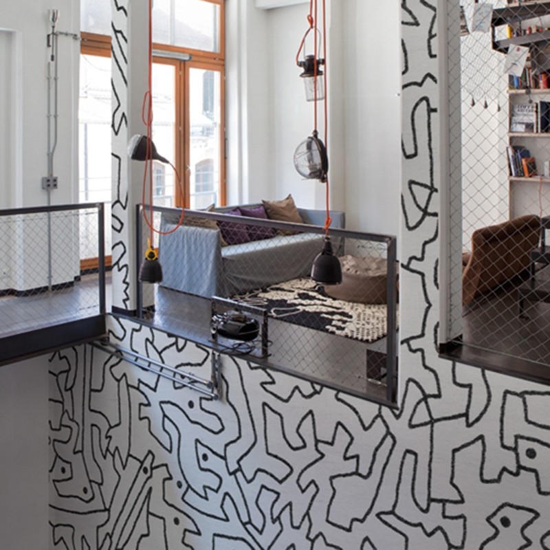 Mural Wall&Decò Contemporary Wallpapers 2014 Black Spaces WDBS1401 A