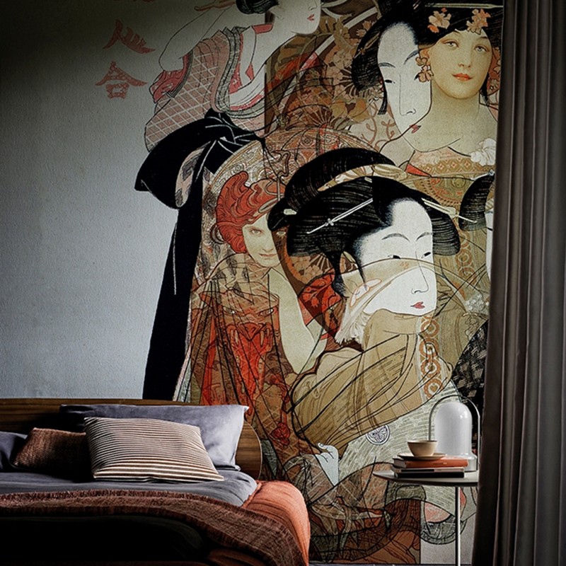 Mural Wall&Decò Contemporary Wallpapers 2016 Nouveau Geisha WDNO1601 A