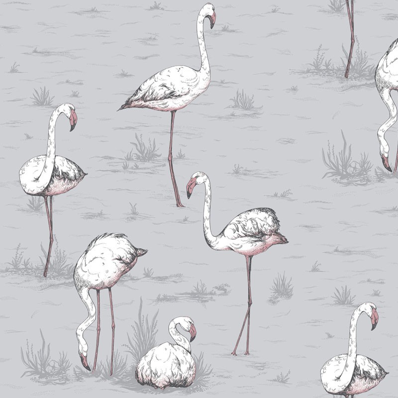 Papel pintado Cole & Son Icons Flamingos 112-11040