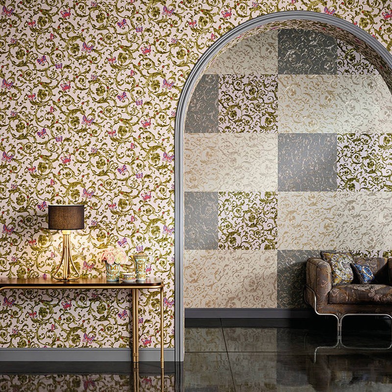 Papel pintado Versace Home Versace III Butterfly Barocco 34325-4 A