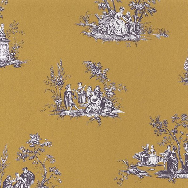 Papel pintado Casadeco Fontainebleau Scène Bucolique FONT81512104