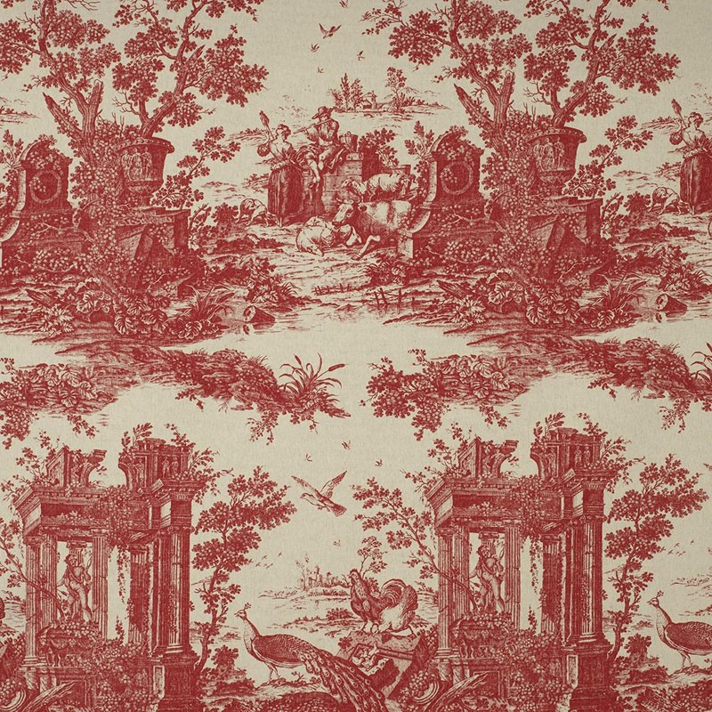 Tela Casadeco Fontainebleau Paon Reina Lin FONT81778111