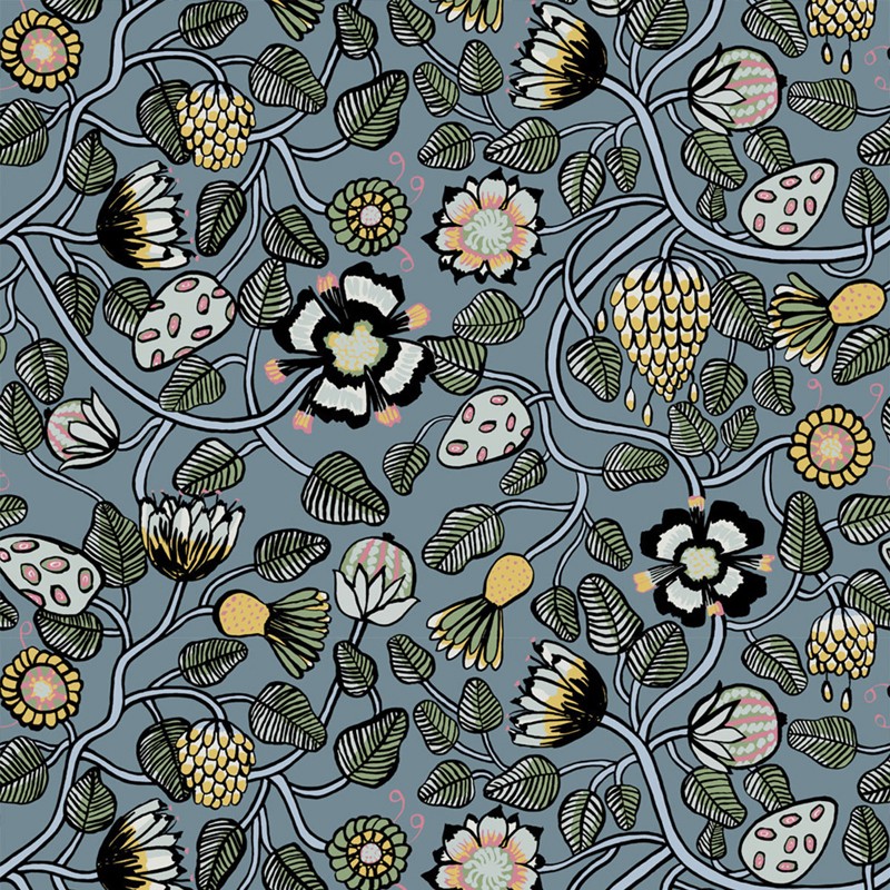 Papel pintado Marimekko Wallcoverings nº 5 Pieni Tiara 23330