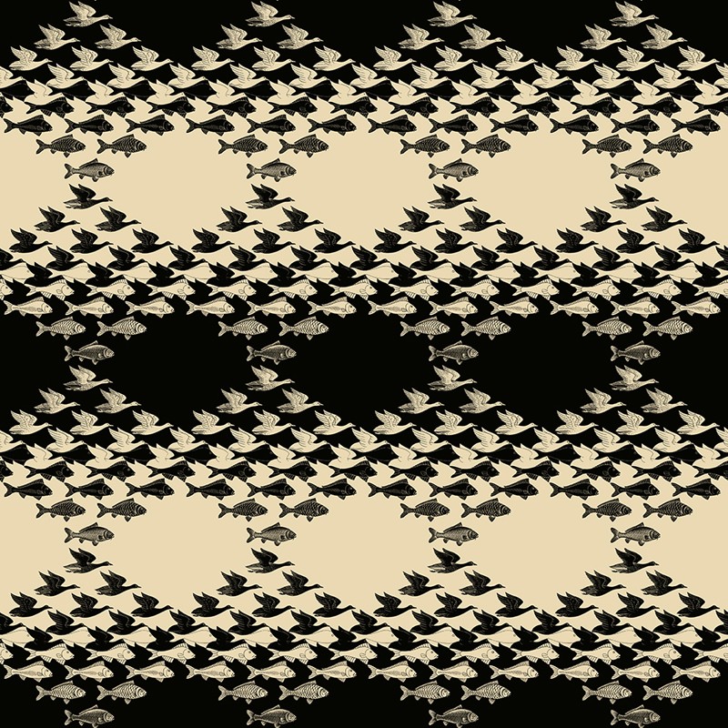 Papel pintado Jannelli Volpi M. C. Escher Sky and Water 23120