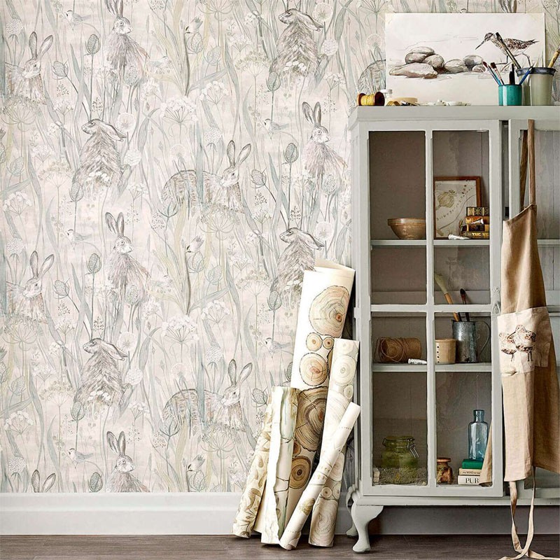 Papel pintado Sanderson Embleton Bay Dune Hares 216518 A