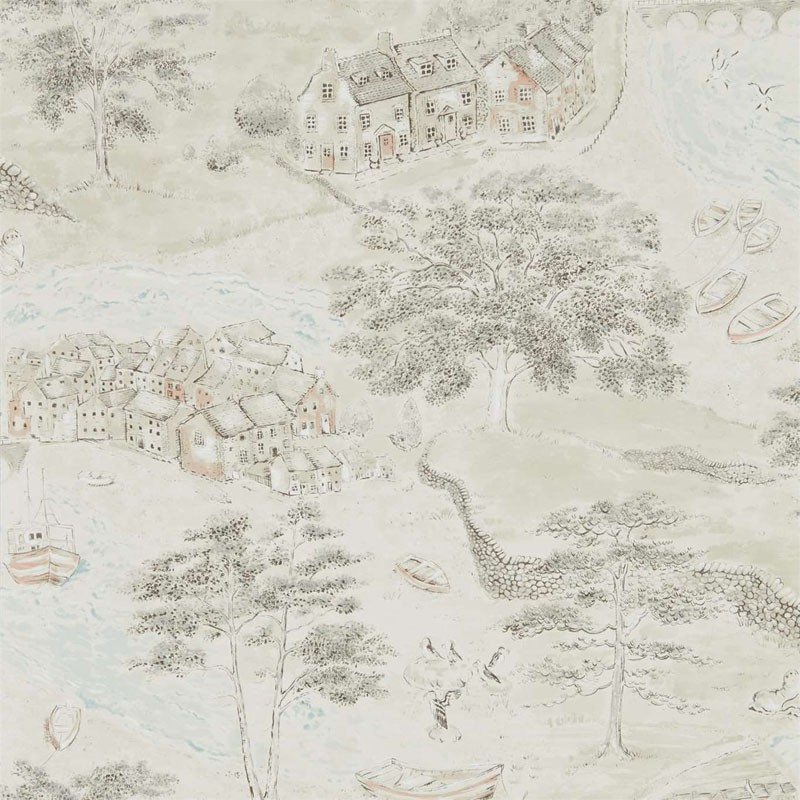 Papel pintado Sanderson Embleton Bay Sea Houses 216489
