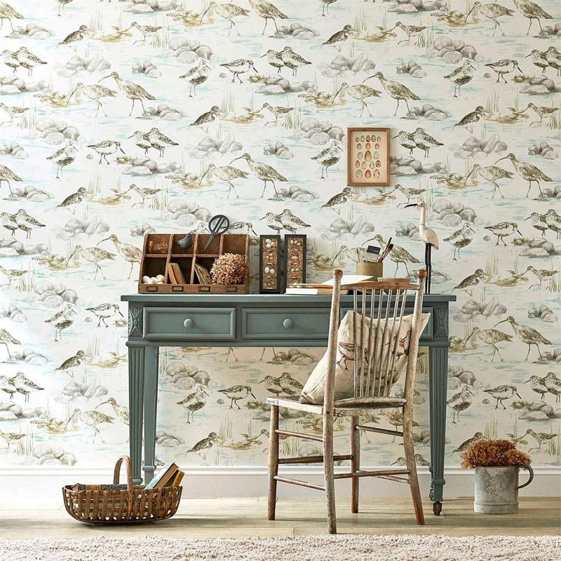 Papel pintado Sanderson Embleton Bay Estuary Birds 216494 A