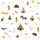 Papel pintado infantil Ventura Paula Alenda Pint Indios 35000