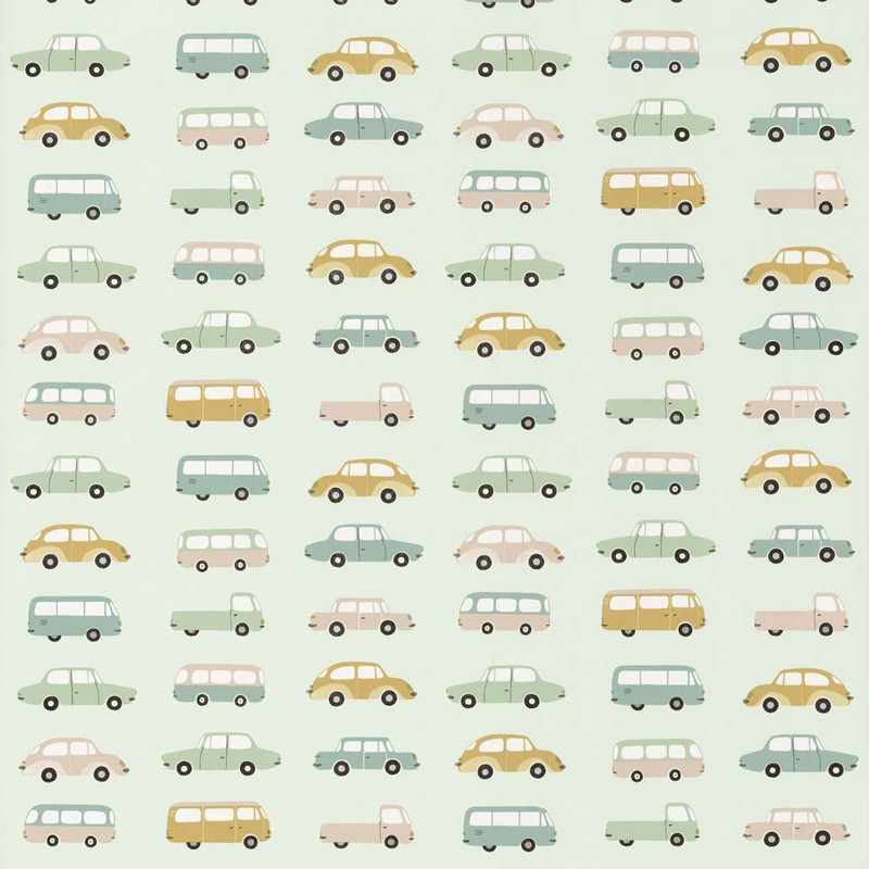 Papel pintado infantil Casadeco Happy Dreams Allover Vintage Cars HPDM82767315