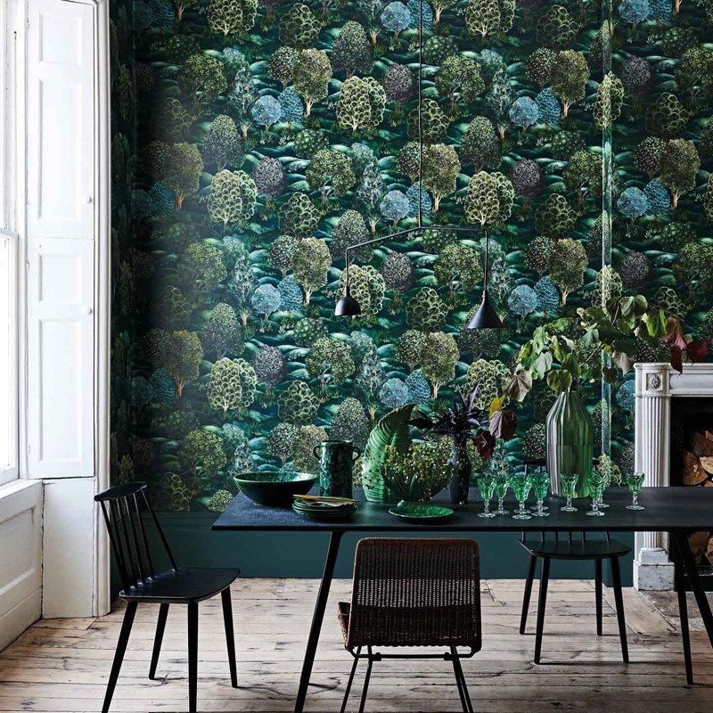 Papel pintado Cole & Son Botanical Botanica Forest 115-9028 A