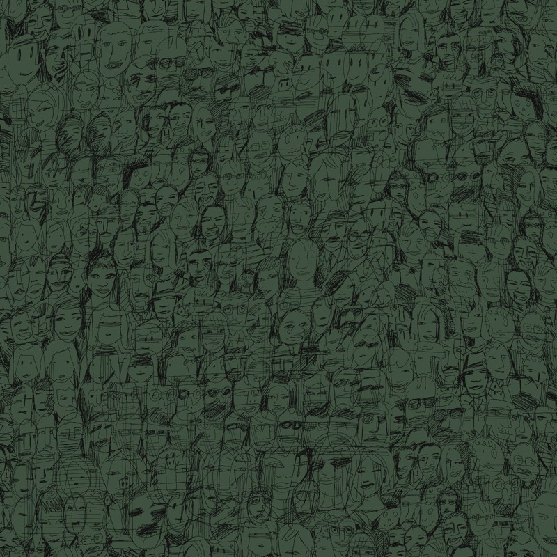 Papel pintado Tres Tintas Nueve Selvas de Mariscal Mil Caras 1995-9