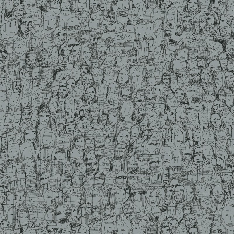 Papel pintado Tres Tintas Nueve Selvas de Mariscal Mil Caras 1995-4