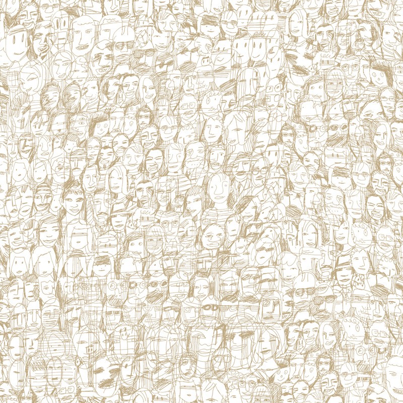 Papel pintado Tres Tintas Nueve Selvas de Mariscal Mil Caras 1995-8