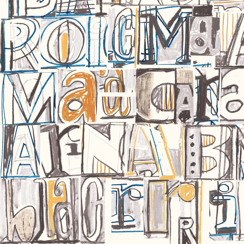 Papel pintado Tres Tintas 9 Selvas de Mariscal Lletres i Tipos 1990-1