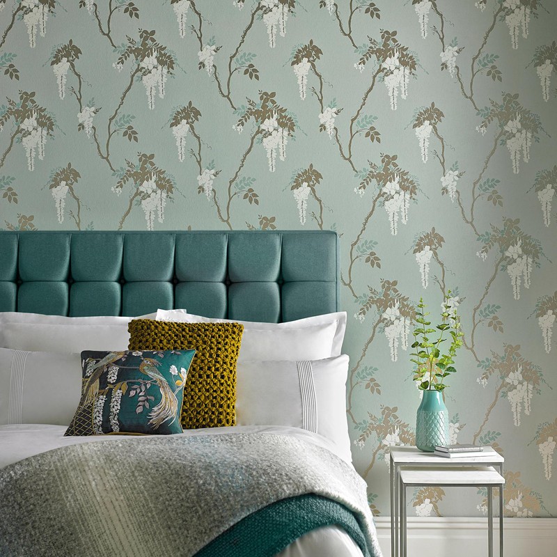 Papel pintado 1838 Wallcoverings Camellia Leonora 1703-109-03 A