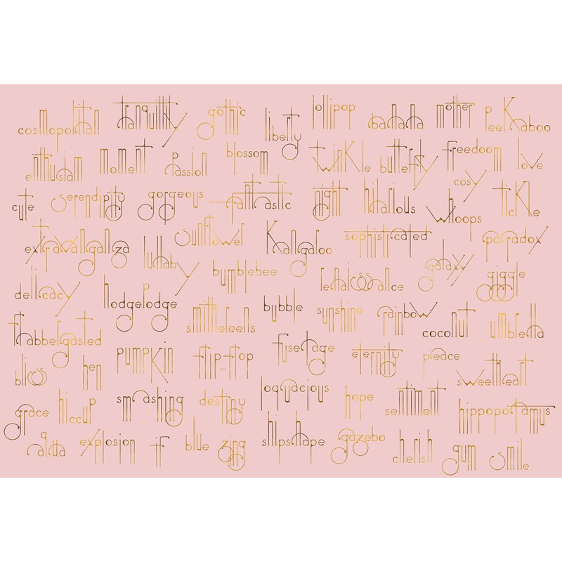 Mural Coordonné 40 th Anniversary Isabelita Virtual Beautiful Words 8000039-N