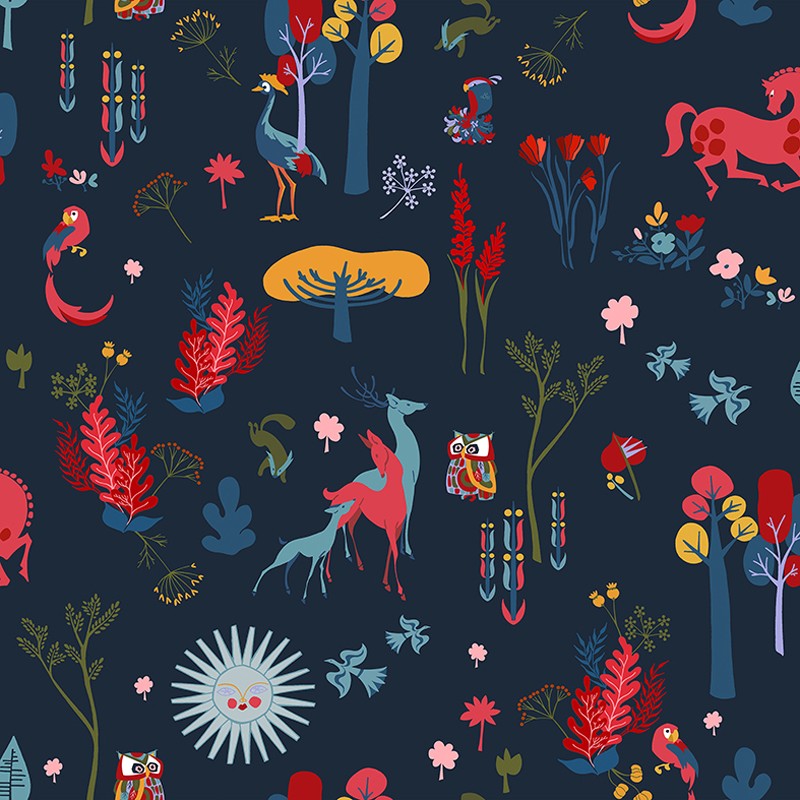 Papel Pintado Coordonné 40 th Anniversary Abe the Ape El bosque animado 8000002-V
