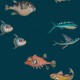 Papel Pintado Coordonné 40 th Anniversary Joana Santamans Peces 8000044-N a