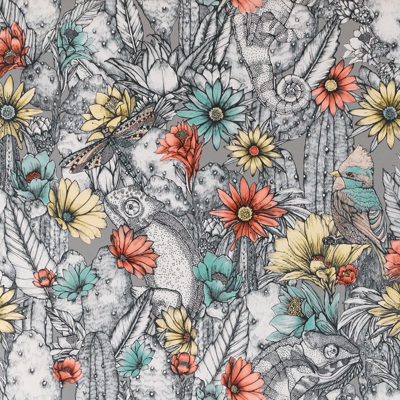 Papel pintado Osborne & Little Matthew Williamson Deya Cactus Garden W7268-02