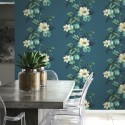 Maui Maui Flower Stripe TP81604 Wallquest Papel pintado