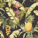 Maui Maui Pineapple Floral TP80000 Wallquest Papel pintado