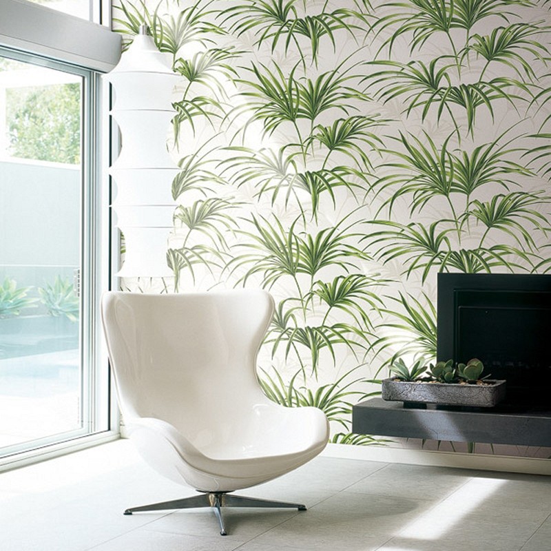 Papel pintado Wallquest Maui Maui Open Palm Leaf TP80610