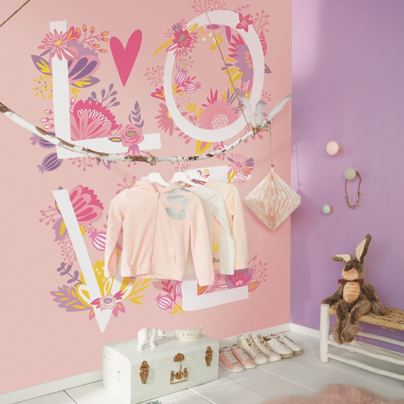 Mural infantil Caselio Girl Power Love GPR100994220