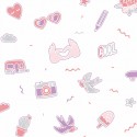 Girl Power Pin's Me GPR 10083 50 01 Papel pintado Caselio